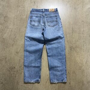 Paco Jeans Mens 31x30 Blue High Rise Straight Leg Light Wash Denim Frayed Hems